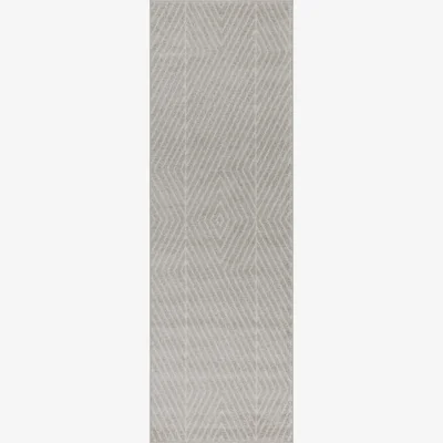 Marks & Spencer Asiatic Muse Linear Flatweave Rug - MED - Grey, Grey