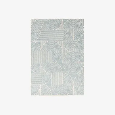 Marks & Spencer Asiatic Muse Swirl Small Rug - Small - Blue, Blue