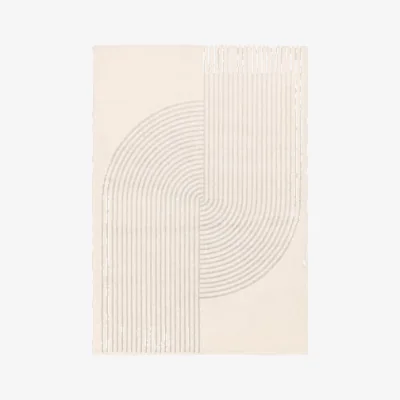 Marks & Spencer Asiatic Muse Arch Flatweave Rug - Large - Cream, Cream