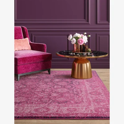 Marks & Spencer Asiatic Muse Heritage Woven Rug Purple Mix