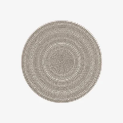 Marks & Spencer Asiatic  Alfresco Round Natural Pattern Outdoor Rug - Soft Brown, Soft Brown