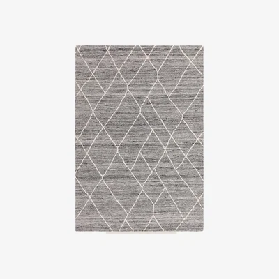 Marks & Spencer Asiatic Noah Pure Wool Rug - Grey, Grey,Beige