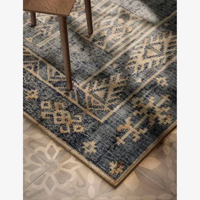 Marks & Spencer M&S X Fired Earth Jute Patterned Rug - MED - Blue Mix, Blue Mix