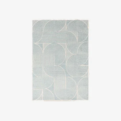 Marks & Spencer Asiatic Muse Swirl Flatweave Rug - Large - Blue, Blue