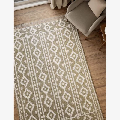 Marks & Spencer M&S Cotton Blend Diamond Woven Rug - Large - Natural Mix, Natural Mix