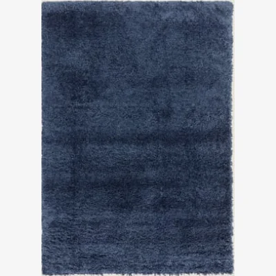 Marks & Spencer Asiatic Richie Soft Touch Shaggy Rug - Large - Blue, Blue,Beige