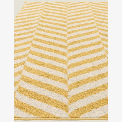 Marks & Spencer Asiatic Muse Chevron Flatweave Rug - MED - Yellow, Yellow