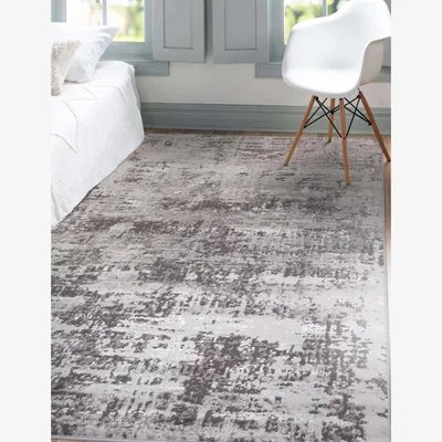 Marks & Spencer Asiatic Mist Luxe Abstract Rug - Silver Mix, Silver Mix