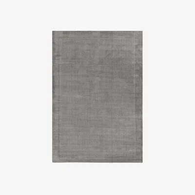 Marks & Spencer Asiatic Wool Frame Border Rug - Large - Grey, Grey