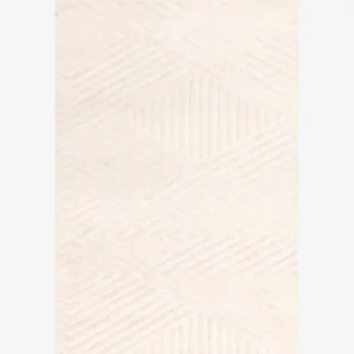 Marks & Spencer Asiatic Hague Hand Tufted Wool Rug - MED - Ivory, Ivory