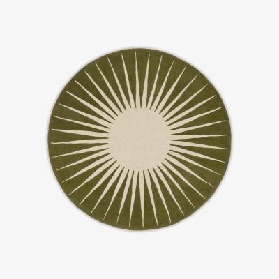 Made.com Vaserely 100% Wool Round Rug, 200 cm, Moss Green