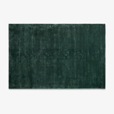 Made.com Merkoya Luxury Viscose Rug, Large 160 x 230cm, Peacock Green