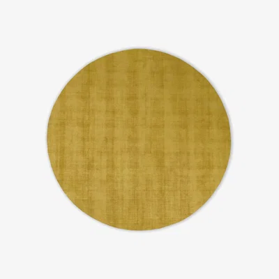 Made.com Jago Round Rug, Large 200cm diam, Antique Gold
