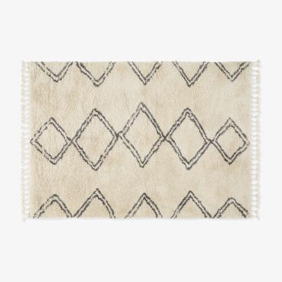 Made.com Caram Berber Style Rug, Large 160 x 230cm, Off White & Charcoal Grey