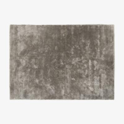 Made.com Merkoya Luxury Viscose Rug, Extra Large 200 x 300cm, Grey