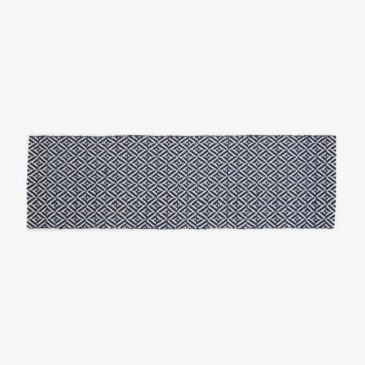 Made.com Mira Flatweave Runner 66 x 200 cm, Navy