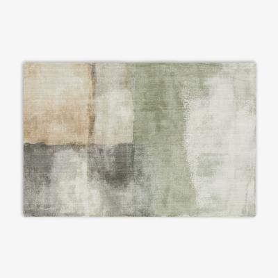 Made.com Rimoldi Painterly Tufted Rug, Large 160x230cm, Soft Grey & Green