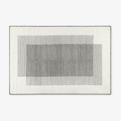 Made.com Caixa Wool Rug, Large 160 x 230cm, Off White & Black