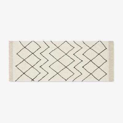 Made.com Masali Berber-Style Wool Runner, 80 x 200cm, Off White