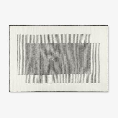 Made.com Caixa Wool Blend Rug, Extra Large 200 x 300 cm, Off-White & Black