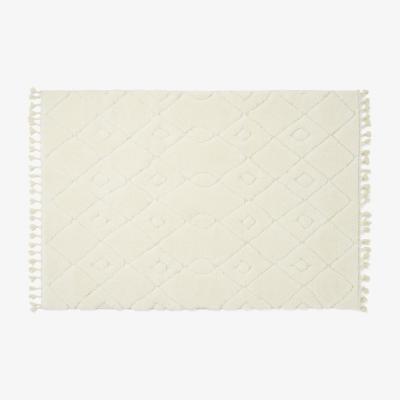 Made.com Kameli Patterned High Pile Berber Style Rug, Large 160 x 230cm, Off-White