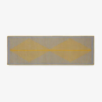Made.com Camden Wool Runner 66 x 200cm, Grey and Mustard