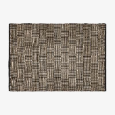 Made.com Eramus Rug, 160 x 230 cm, Natural & Black Jute