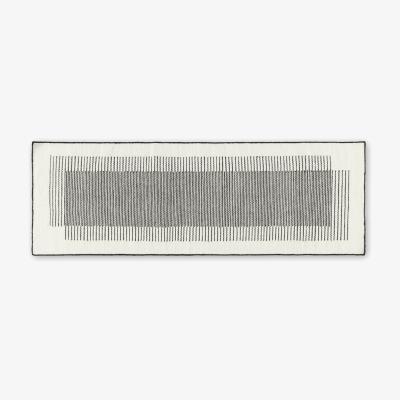 Made.com Caixa Wool Runner, 70 x 200cm, Off White & Black