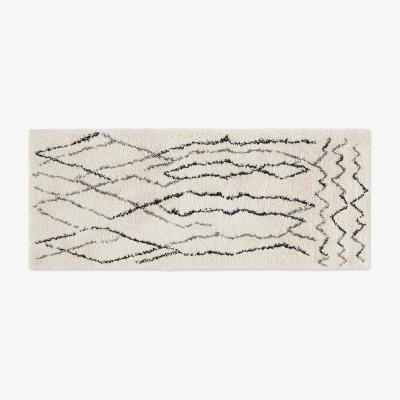 Made.com Cecily Runner, 80 x 200cm, Off White & Grey
