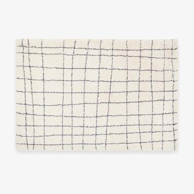 Made.com Gunter Pile Rug, Large 160 x 230cm, Ecru/Midnight Blue