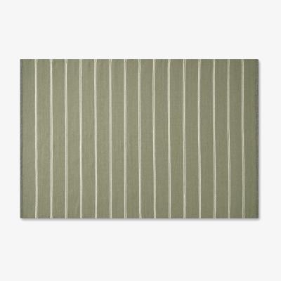 Made.com Hemsworth Reversible Wool Rug, Large 160 x 230cm, Soft Green & Charcoal Grey