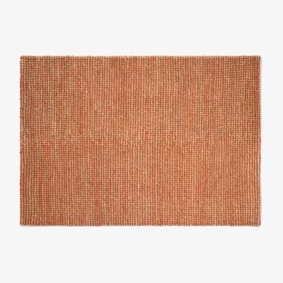 Made.com Mumbi Textured Rug, Large 160 x 230 cm, Terracotta Wool & Jute