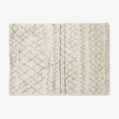 Made.com Ayla Luxury Moroccan Style Wool Berber Rug, Large 160 x 230cm, Off White