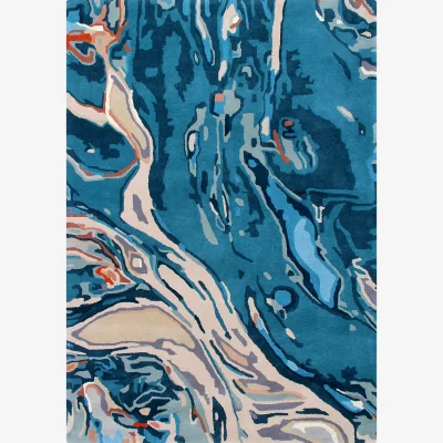 My Furniture Anala Teal Rug