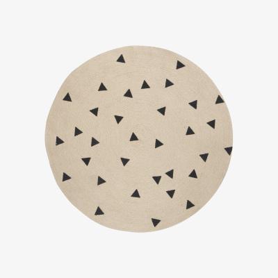 Made in Design Triangles Rug - / Ø 100 cm by Ferm Living Black