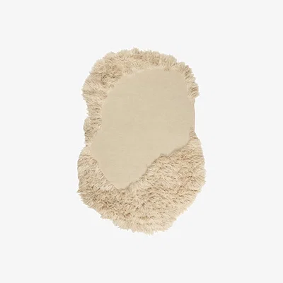 Made in Design Norte Rug textile beige / 150 x 200 cm - Hand-tufted - Ferm Living