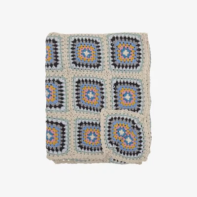 Made in Design Gela Plaid textile multicoloured / 150 x 125 cm - Hand-hooked - Bloomingville