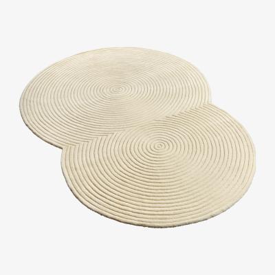 Made in Design Zen Rounded Rug - / 134 x 190 cm - Hand-made by Bolia Beige