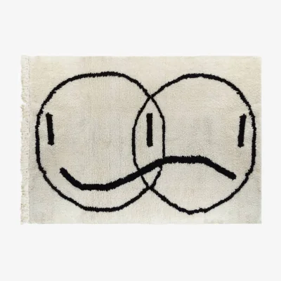 Made in Design Beni Ouaran Rug textile white / 250 x 150 cm - Handmade in Morocco / Limited edition - FORMA