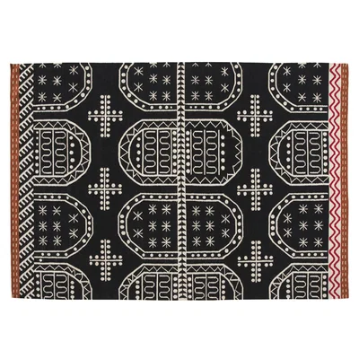 Made in Design Kilim Tasili Rug - / 240 x 170 cm by Gan Black