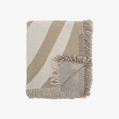 Made in Design Orinoco Plaid textile beige / 160 x 130 cm - Bloomingville
