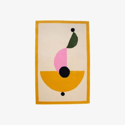 Made in Design Asian Umbrella Rug textile multicoloured / 210 x 140 cm - Hand-tufted wool - COLORTHERAPIS
