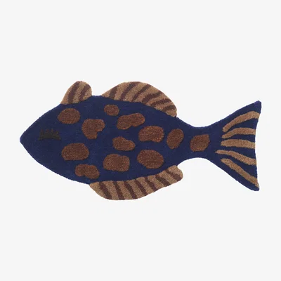 Made in Design Fish Rug - / Wall decoration - 78 x 38 cm by Ferm Living Blue