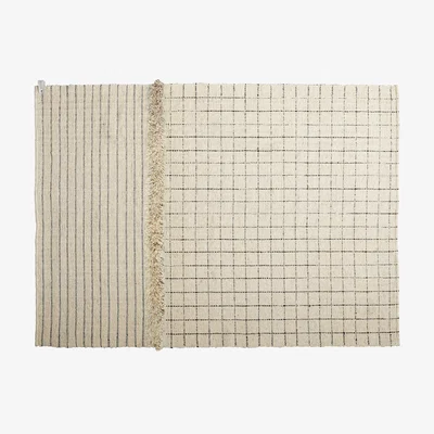 Made in Design Subas Medium - Karo Rug - / 300 x 200 cm - Wool by ames White/Beige