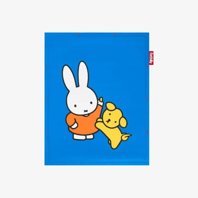 Made in Design Flying Carpet x Miffy Outdoor rug textile blue / 180 x 140 cm - Upholstered - Fatboy