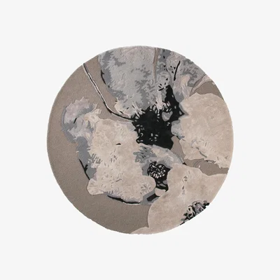 Made in Design Floreo Small Rug - / Ø 130 cm by AYTM Grey