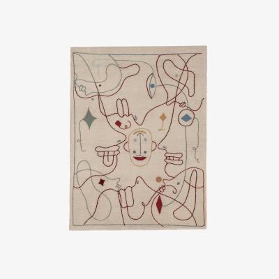 Made in Design Silhouette Rug - / By Jaime Hayon - 120 x 150 cm / Wool by Nanimarquina Multicoloured/Beige