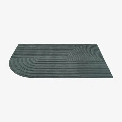 Made in Design Relevo Rug textile green / 200 x 300 cm - Hand-tufted - Muuto