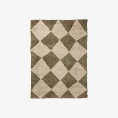 Made in Design Tilt Rug textile green / 140 x 200 cm - Ferm Living
