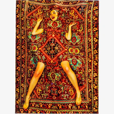 Made in Design Toiletpaper - Lady on Carpet Rug textile multicoloured / 194 x 280cm - Seletti